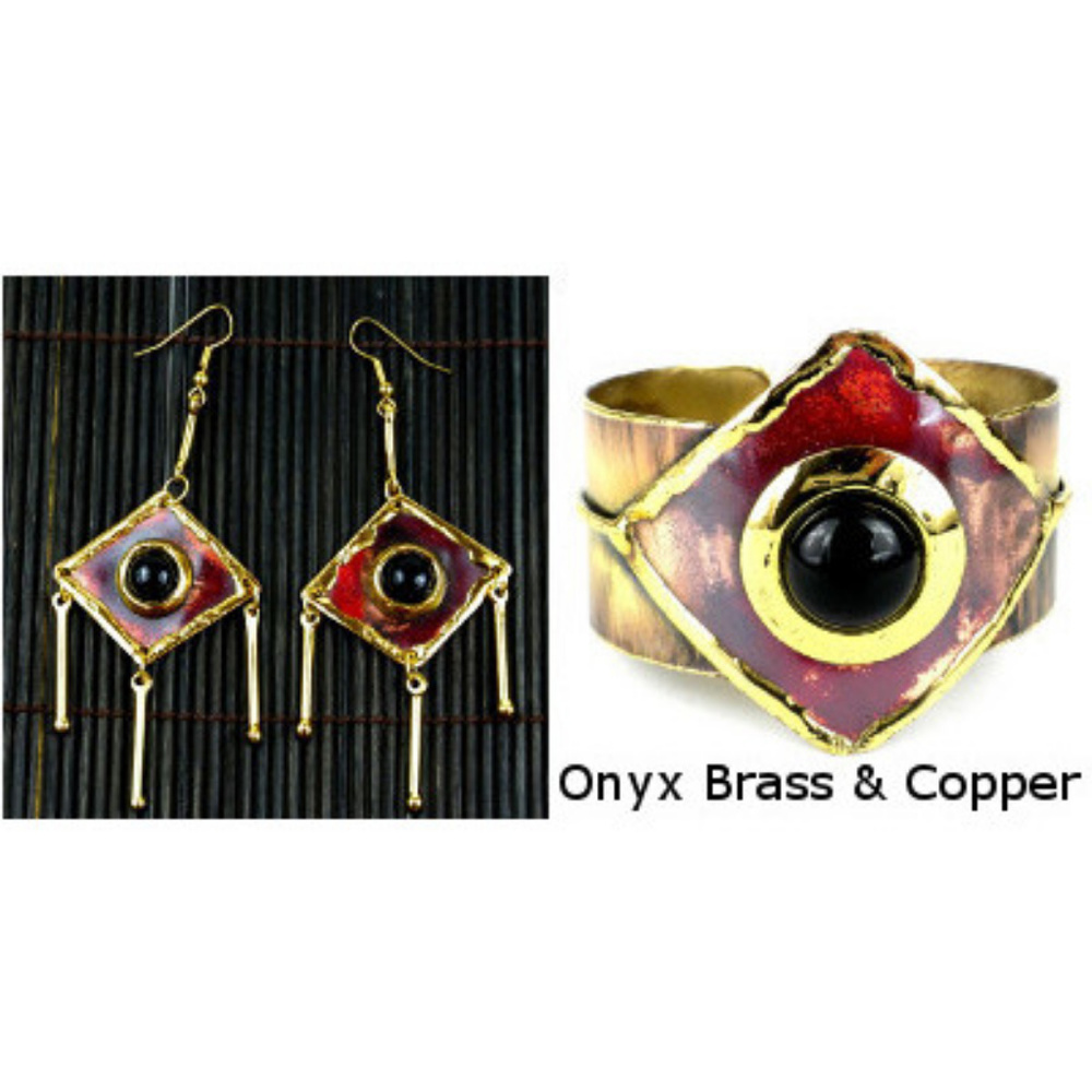 Onyx, Brass & Copper